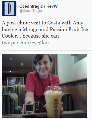 Amy at Costa