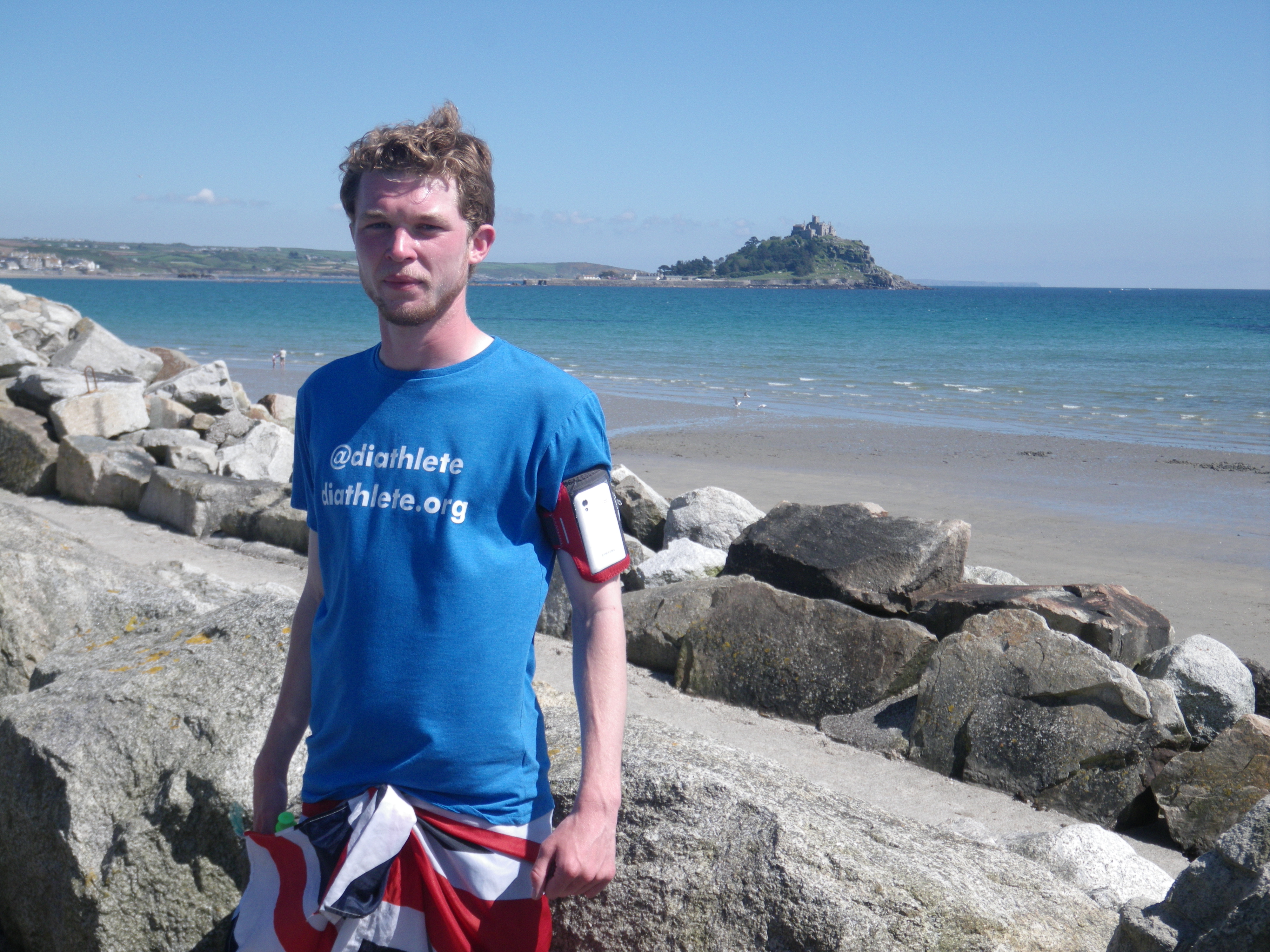 Gav in front of St Michael's Mount