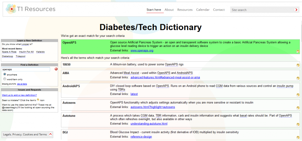 t1resources dictionary